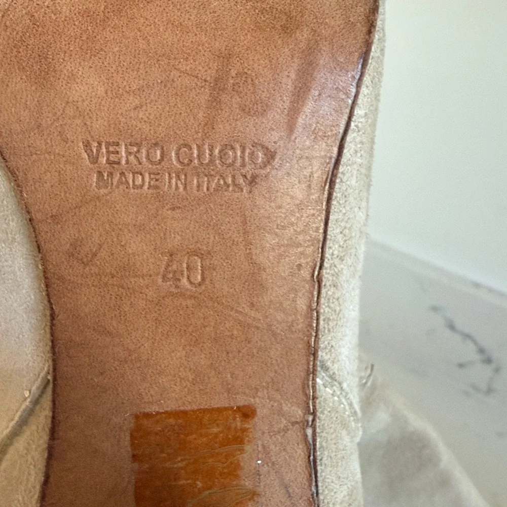 Free People Dakota Block Heel suede slouchy Boots Women’s size 40/ 9 Tan Color